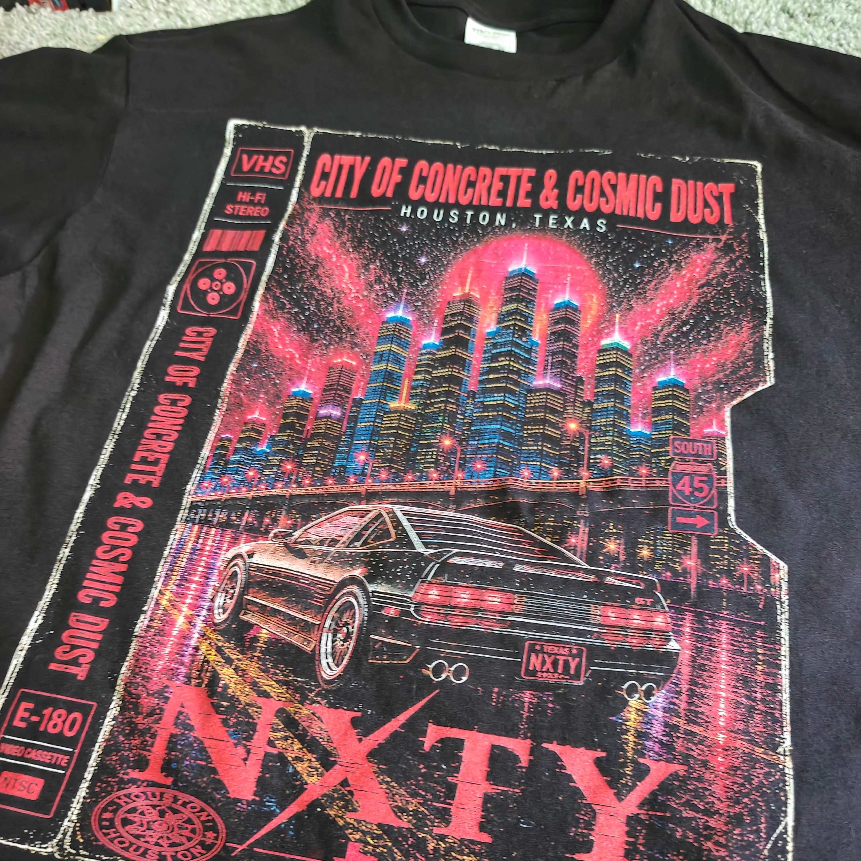 NXTY City of concrete and cosmic dust Houston TX T-shirt (first run)