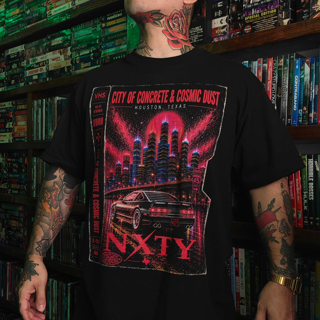 NXTY City of concrete and cosmic dust Houston TX T-shirt (first run)